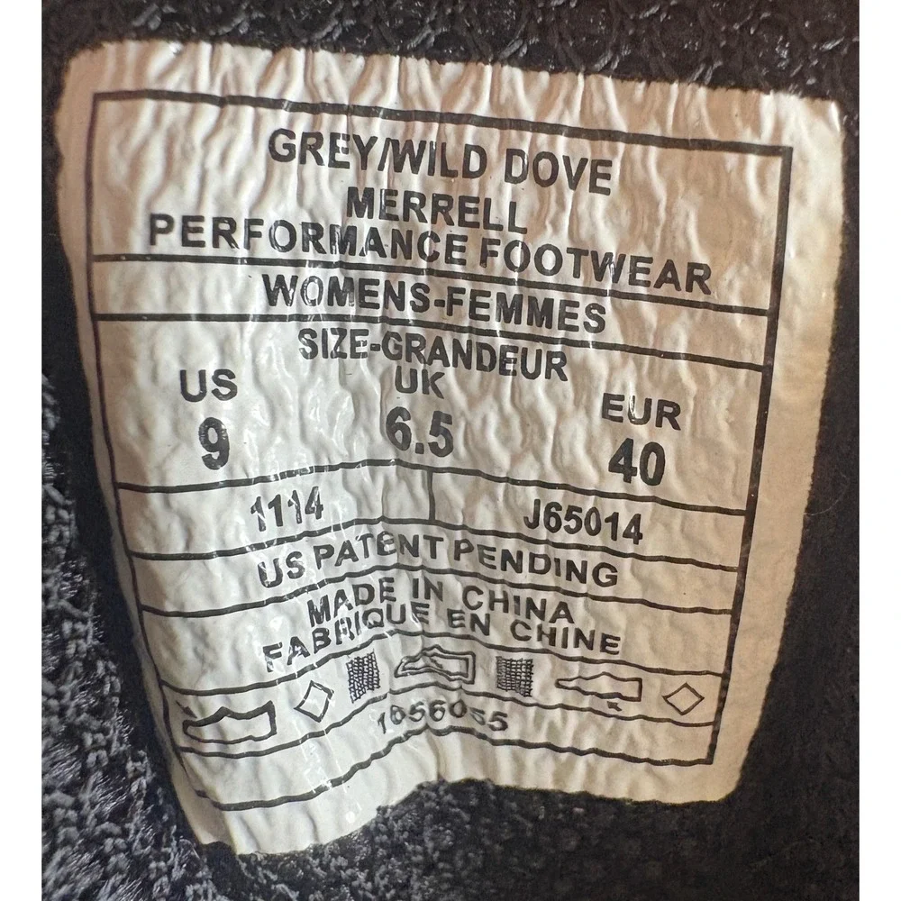 Merrell Capra Sport Hiking Shoes Womens 9 Grey Wild Dove Green Vibram; Men's 7.5 - Picture 3 of 8